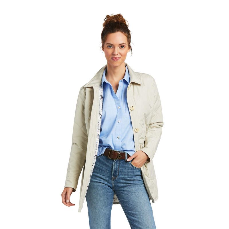 Ariat Jacke Damen - Belmont Shirt Weiß ( ADUQW-0724 )
